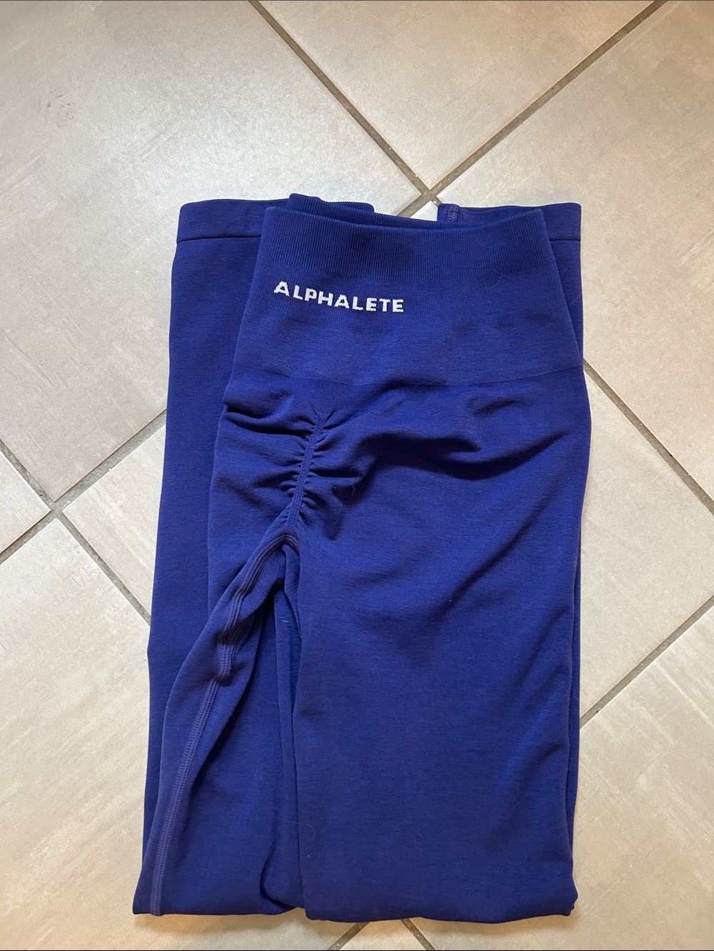 Alphalete Royal Blue Ruched Leggings